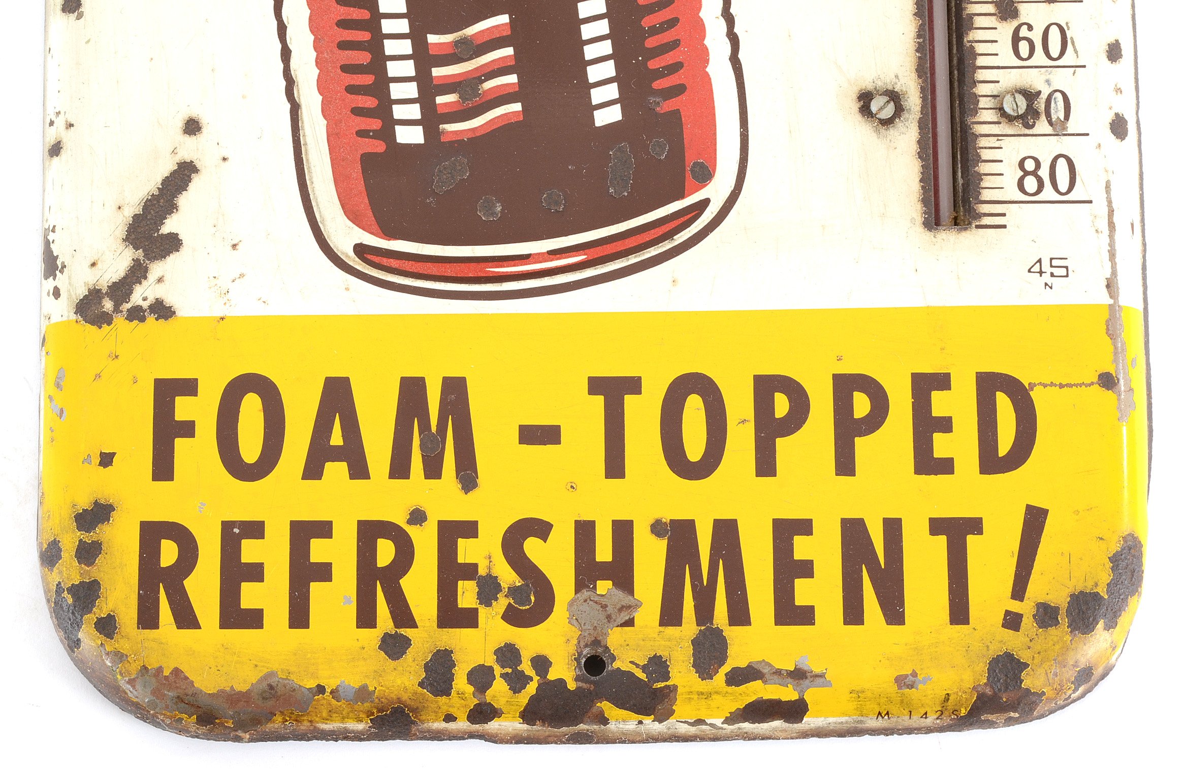 Vintage Soda Pop Advertisement Thermometer Signs