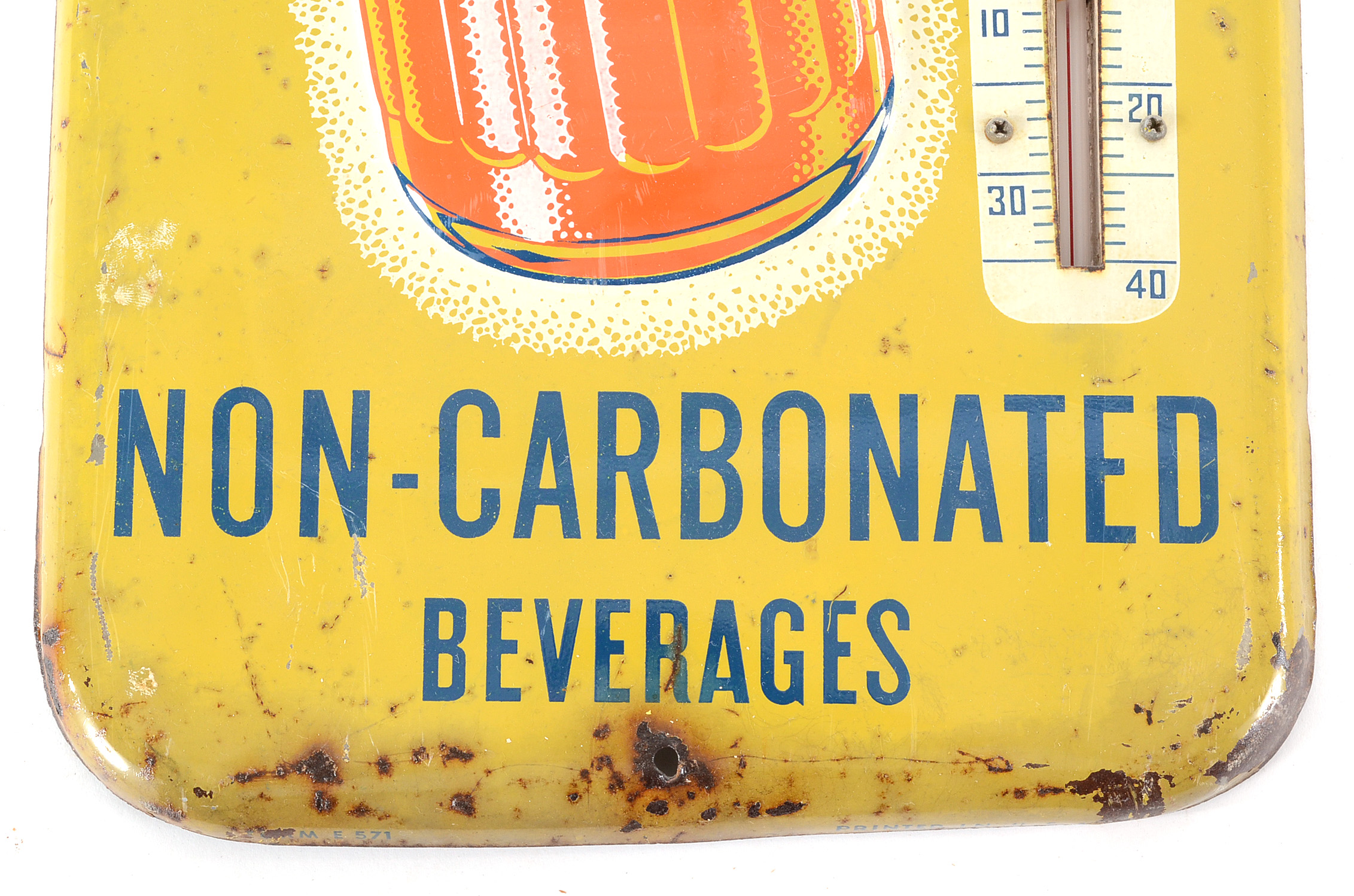 Vintage Soda Pop Advertisement Thermometer Signs