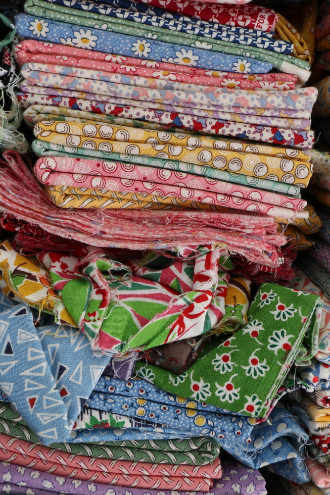 Quilting Fabric Pieces Including Judie Rothermel