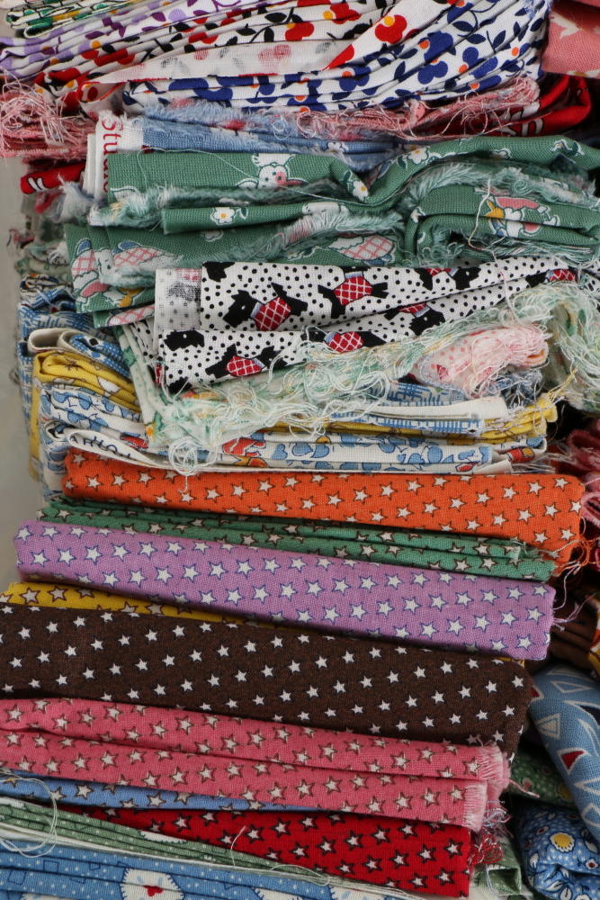 Quilting Fabric Pieces Including Judie Rothermel