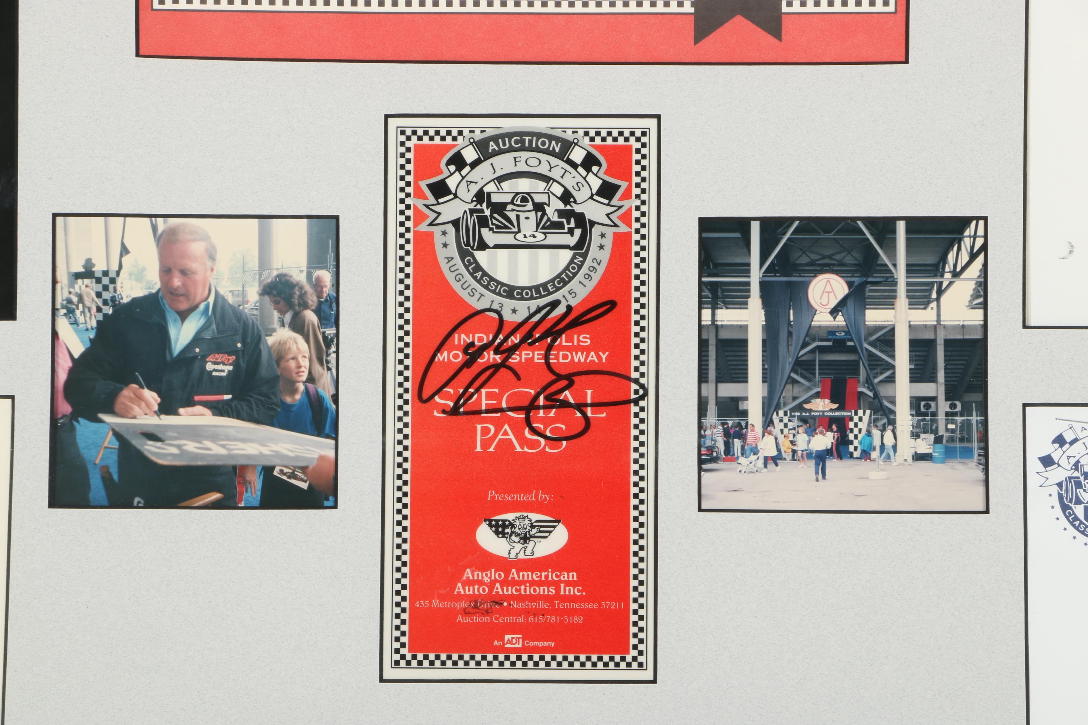 Racing Memorabilia Signed by A.J. Hoyt