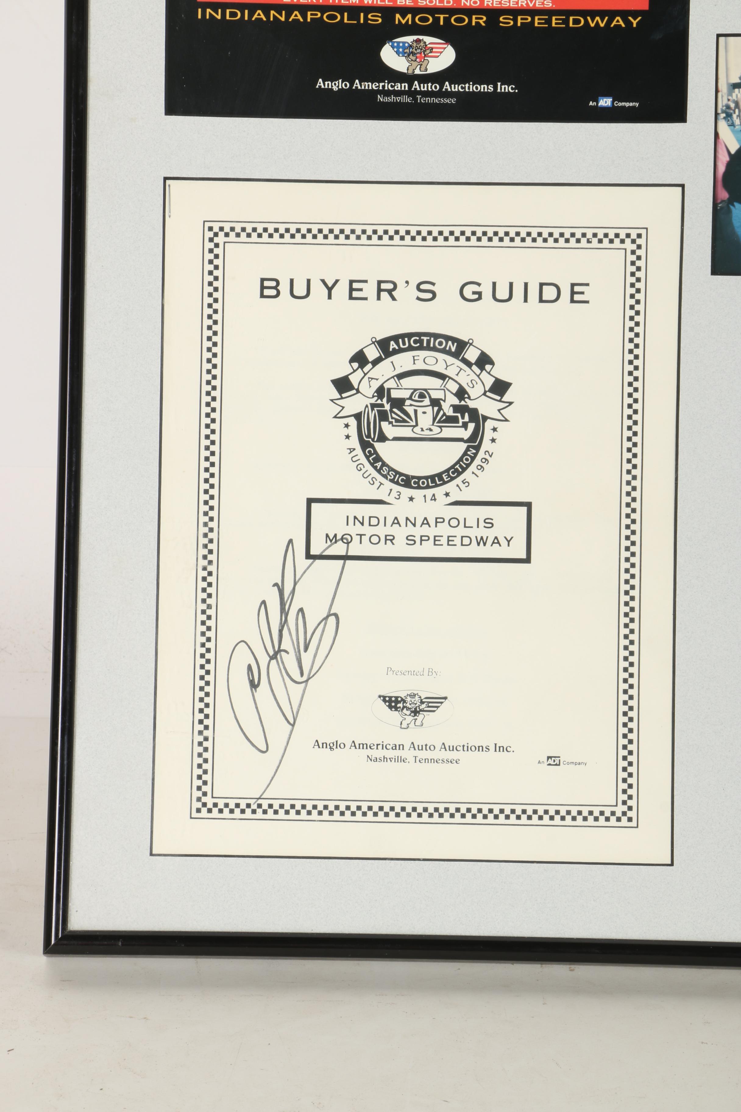 Racing Memorabilia Signed by A.J. Hoyt