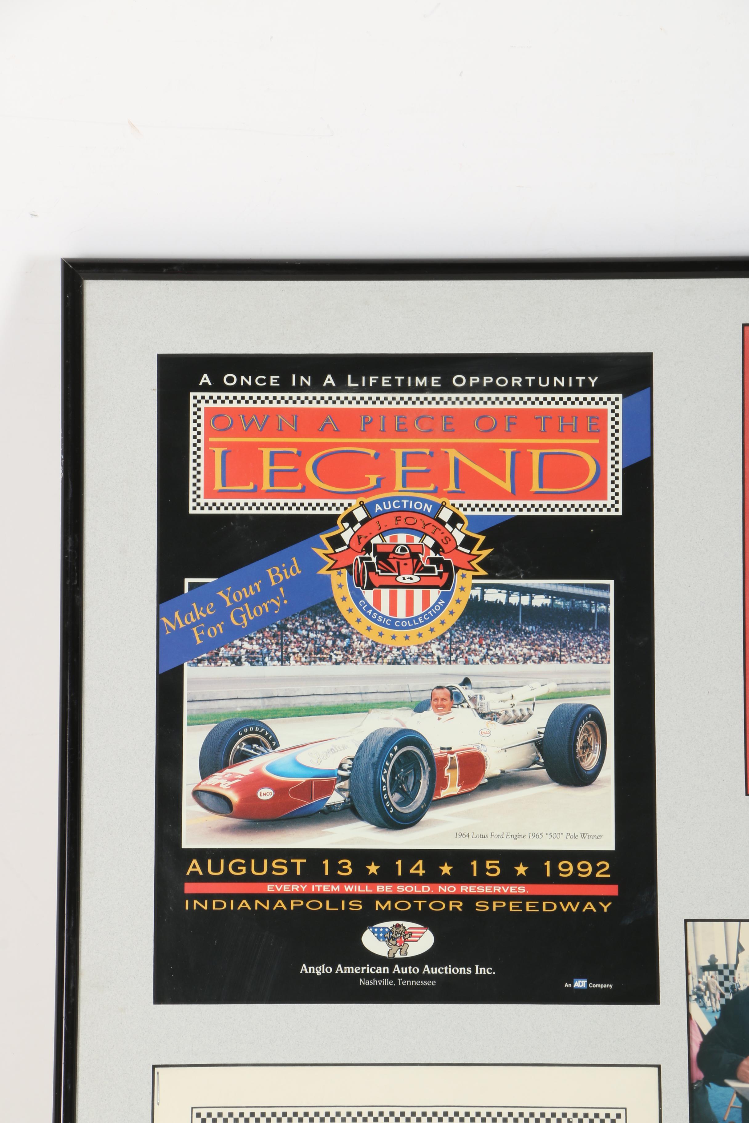 Racing Memorabilia Signed by A.J. Hoyt
