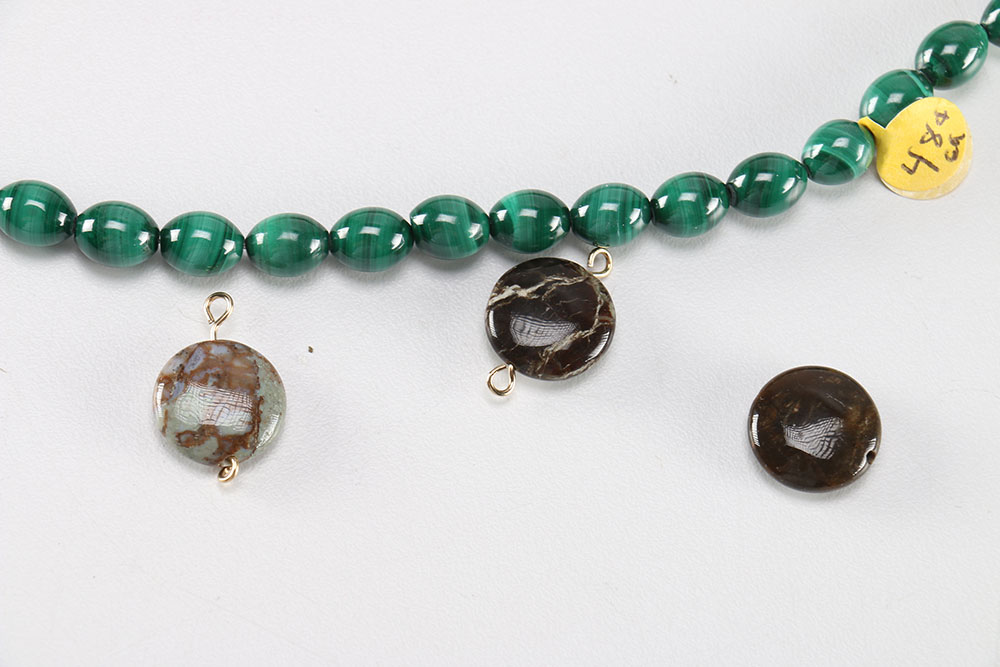 Malachite, Agate and Dyed Coral Stone Beads