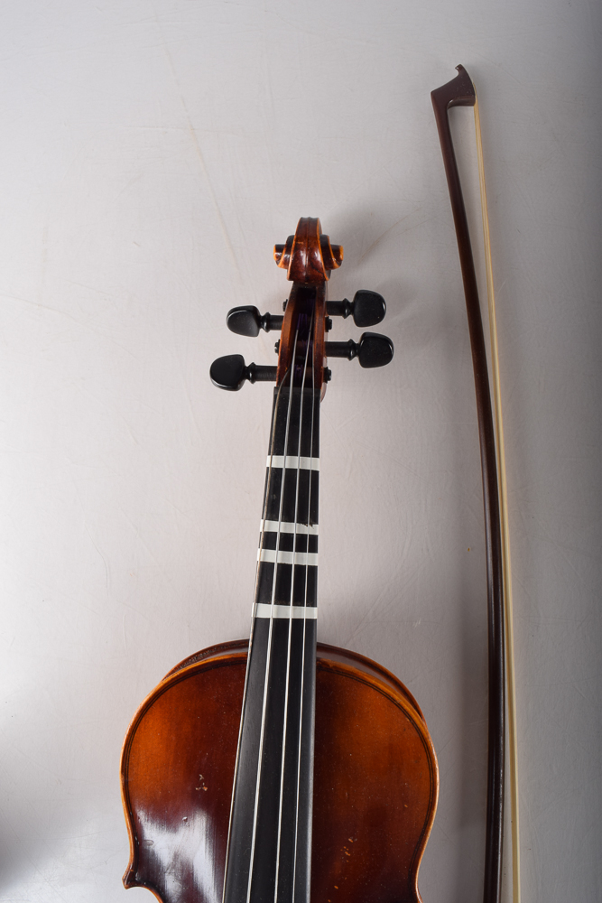 John Juzek 1/2 Size Violin and 3/4 Size Stradivarius Style Violin