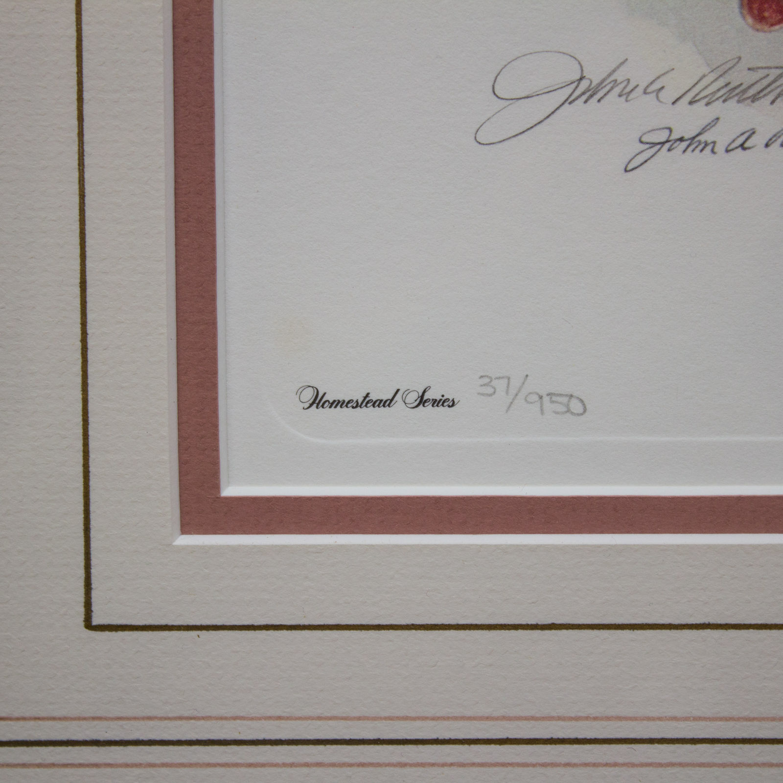 John Ruthven "Indigo Buntings" Signed Limited Edition Offset Lithograph