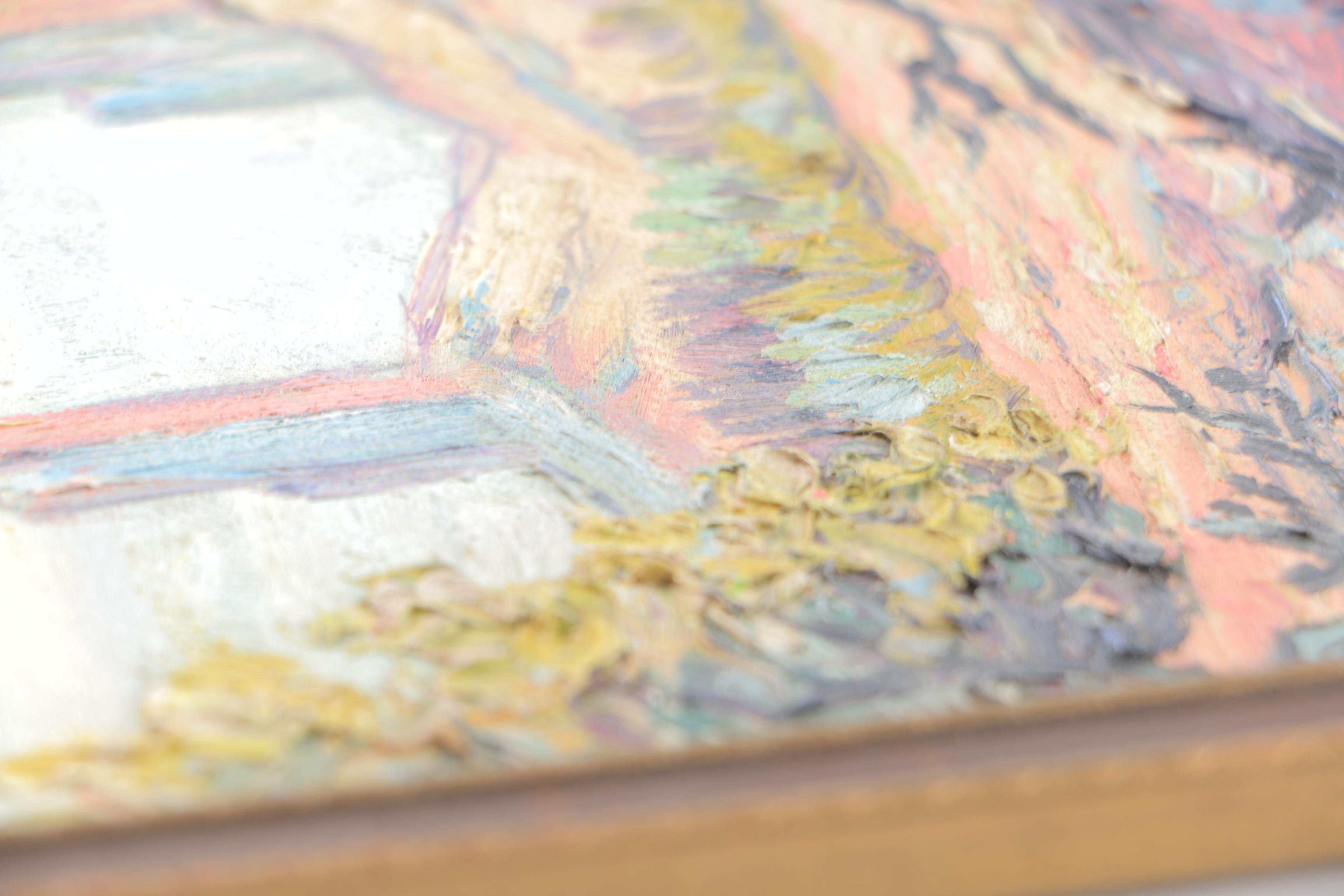 William Victor Higgins Signed Original Oil on Board Landscape of New Mexico