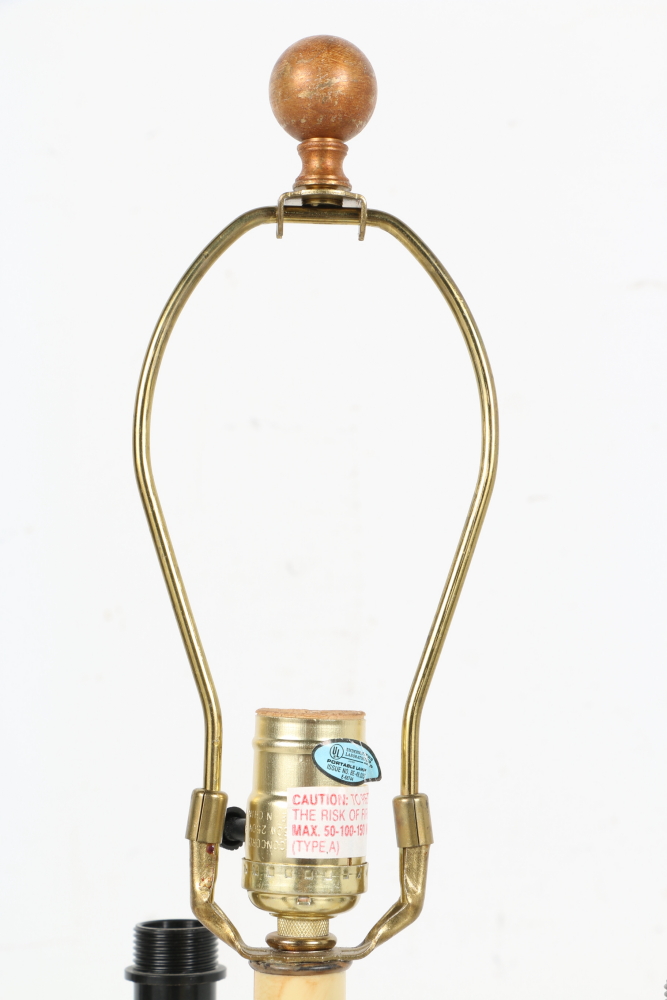 Foliate Motif Vintage Table Lamp