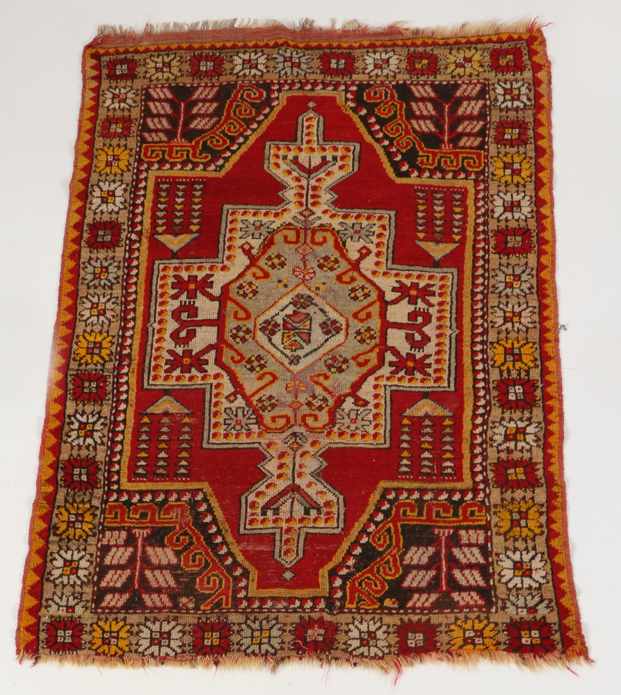 Hand Knotted Turkish Tribal Accent Rugs