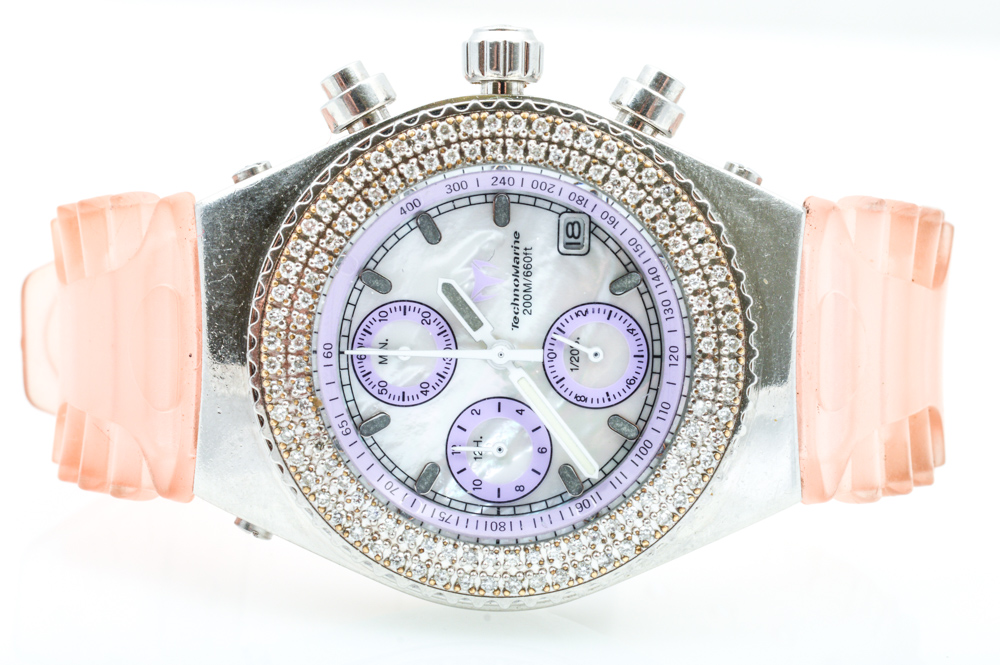 Technomarine Women's 1.00 CTW Diamond Chronograph Watch