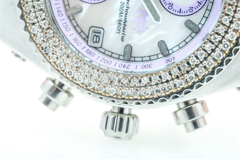 Technomarine Women's 1.00 CTW Diamond Chronograph Watch