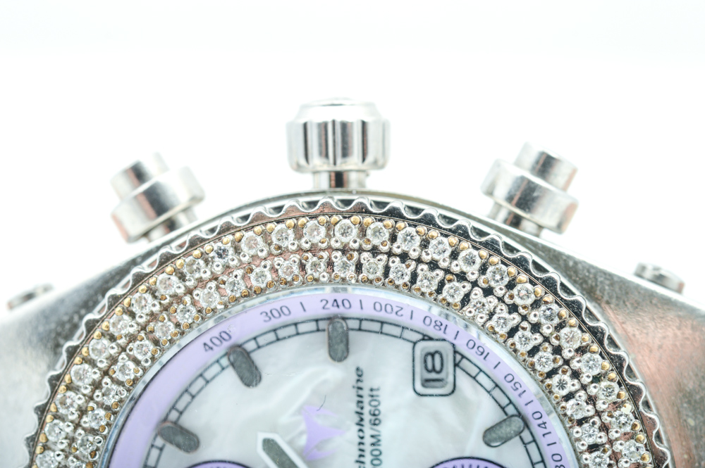 Technomarine Women's 1.00 CTW Diamond Chronograph Watch