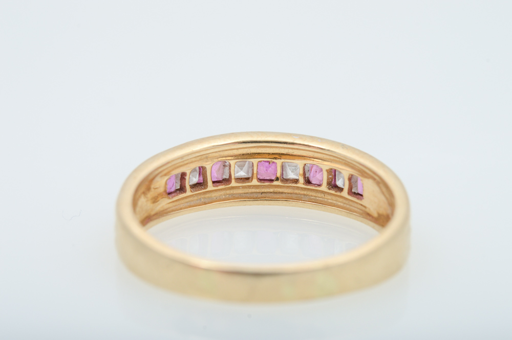 14K Yellow Gold 0.50 CTW Ruby and 0.32 CTW Diamond Ring