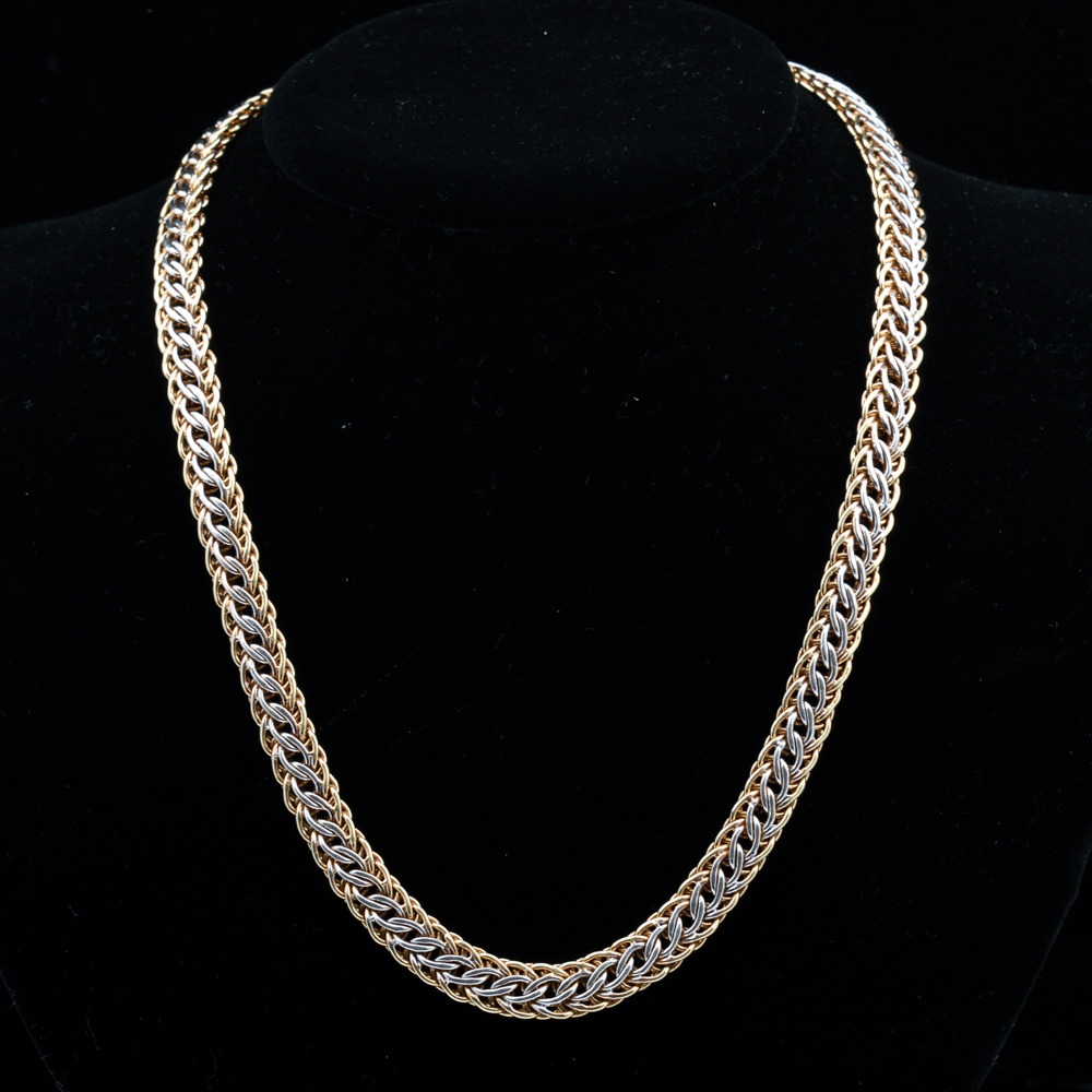 Sterling Silver and Gold Plate Necklace