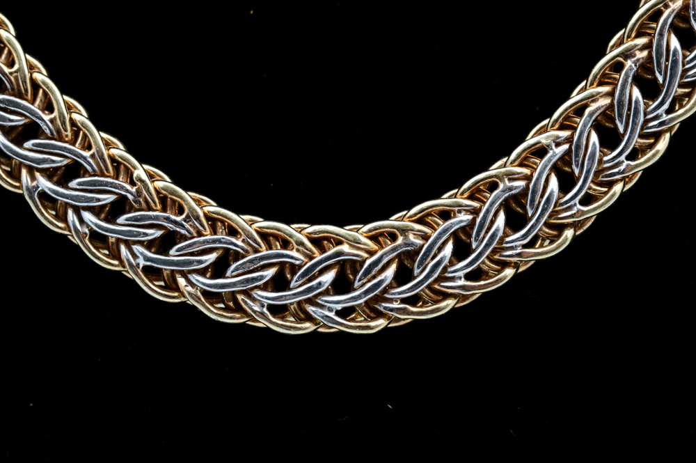 Sterling Silver and Gold Plate Necklace