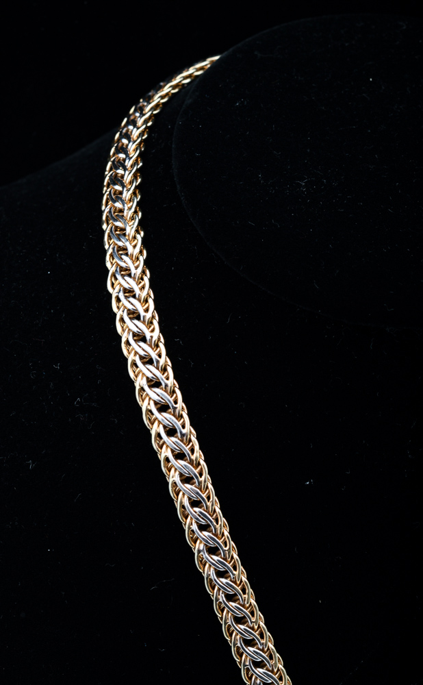Sterling Silver and Gold Plate Necklace