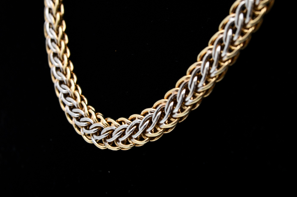 Sterling Silver and Gold Plate Necklace