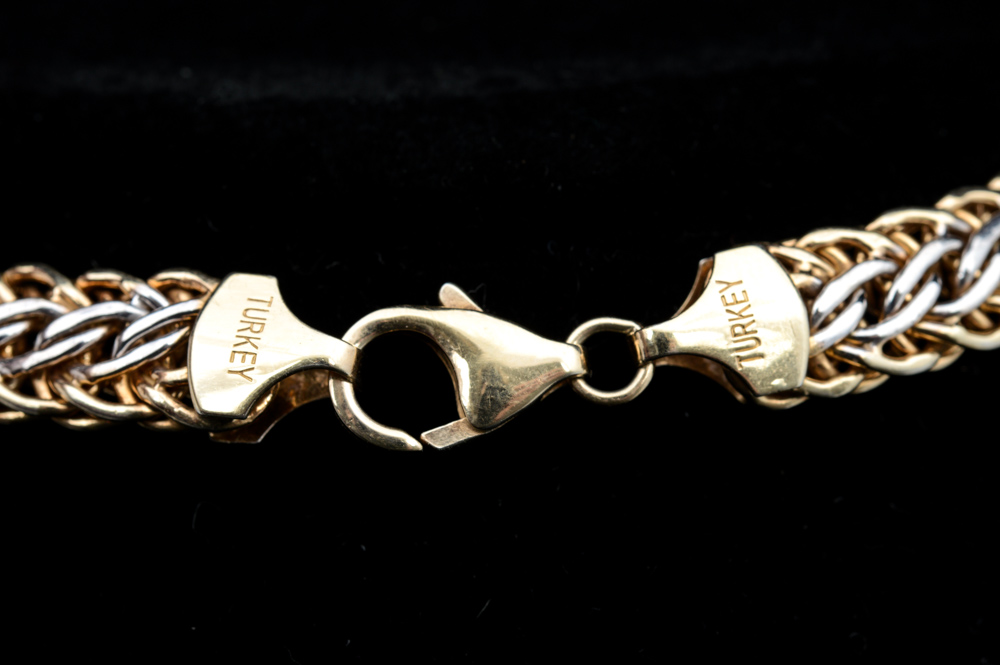 Sterling Silver and Gold Plate Necklace