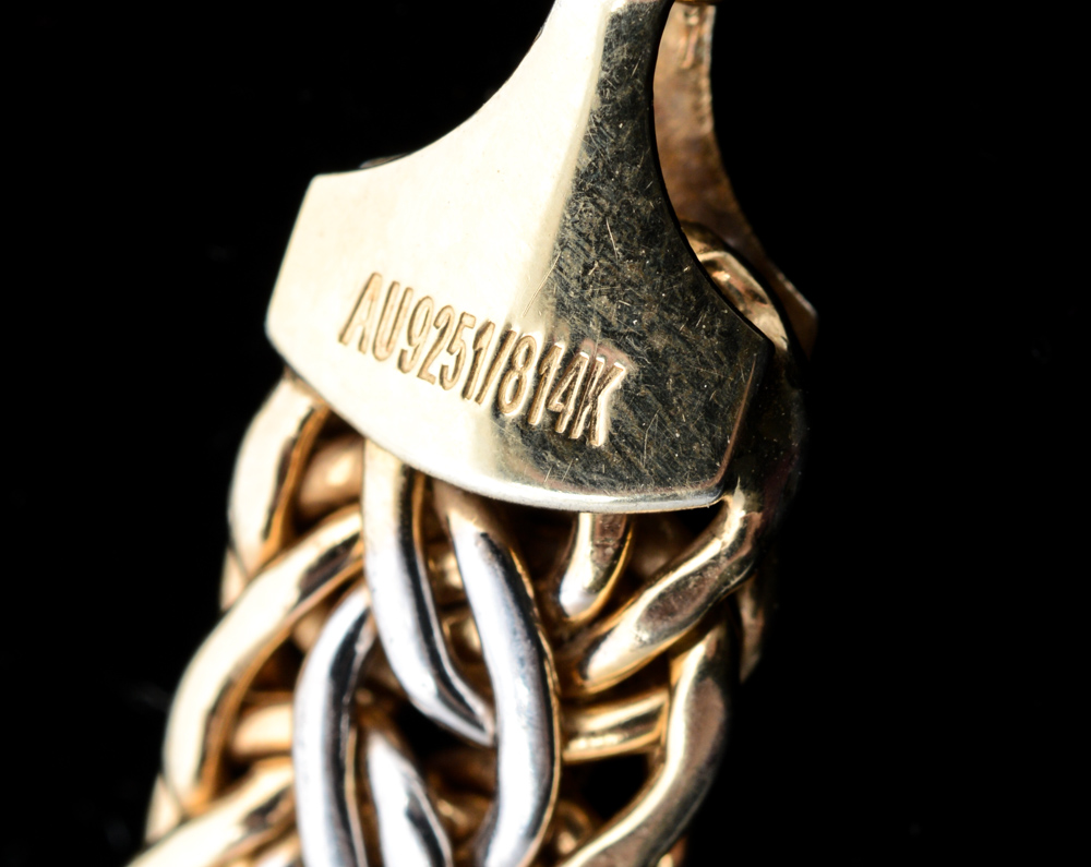 Sterling Silver and Gold Plate Necklace