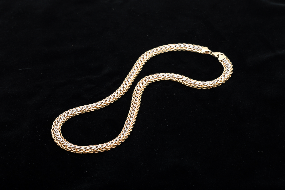 Sterling Silver and Gold Plate Necklace