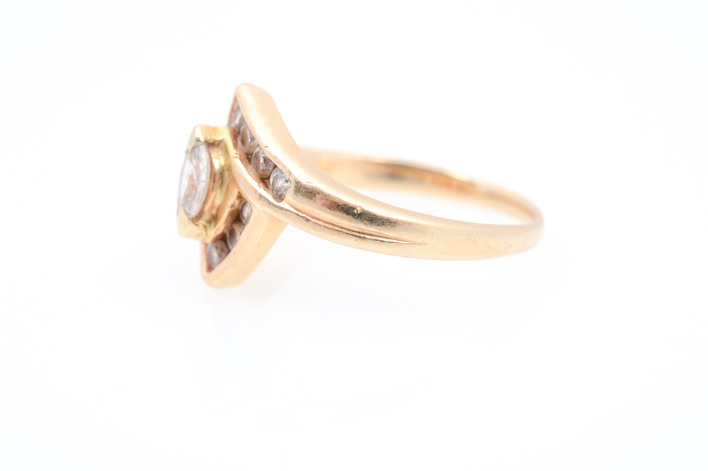 14K Yellow Gold and 0.50 CTW Diamond Ring