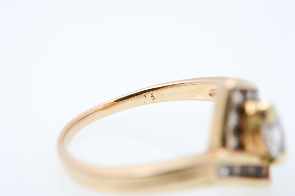 14K Yellow Gold and 0.50 CTW Diamond Ring