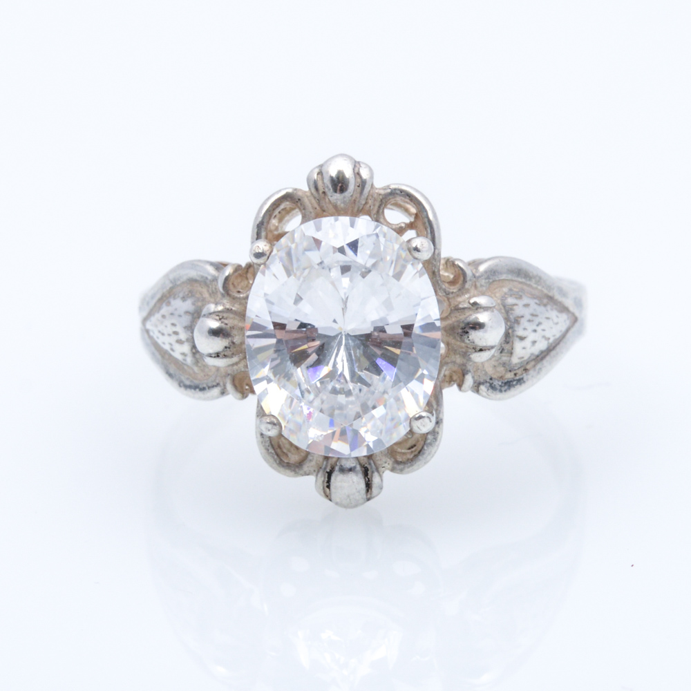 Sterling Silver Cubic Zirconia Ring