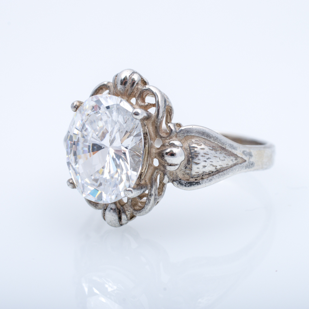 Sterling Silver Cubic Zirconia Ring