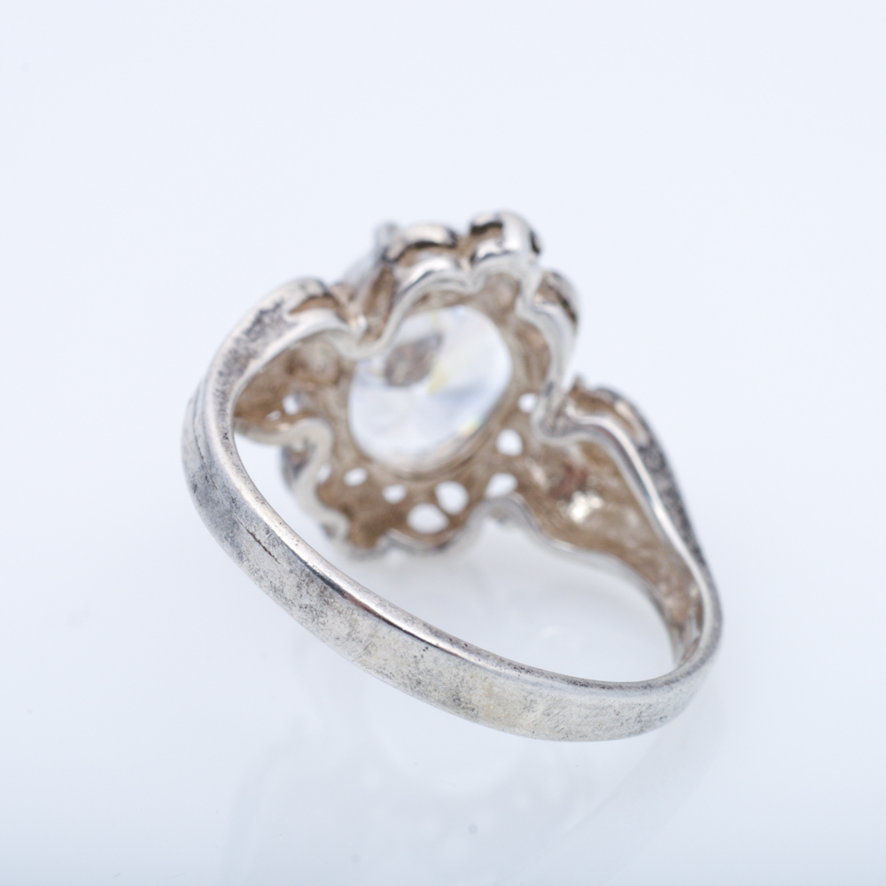 Sterling Silver Cubic Zirconia Ring