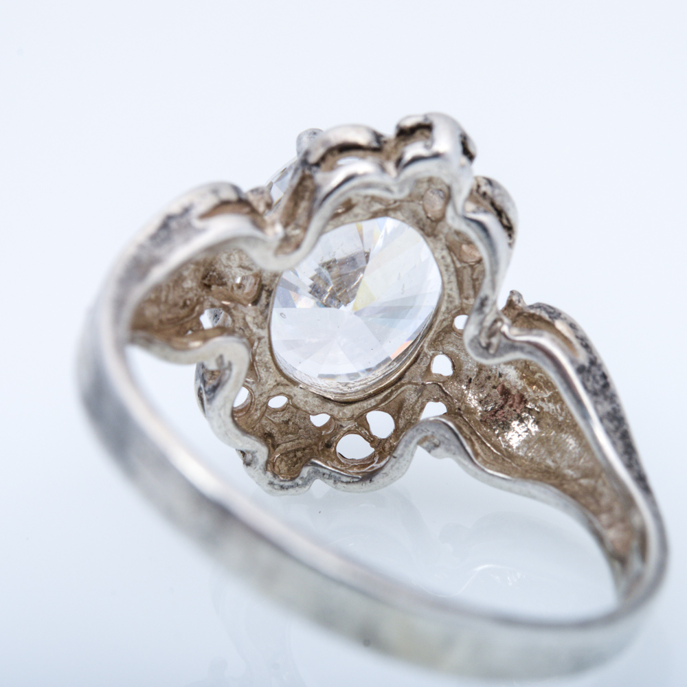 Sterling Silver Cubic Zirconia Ring