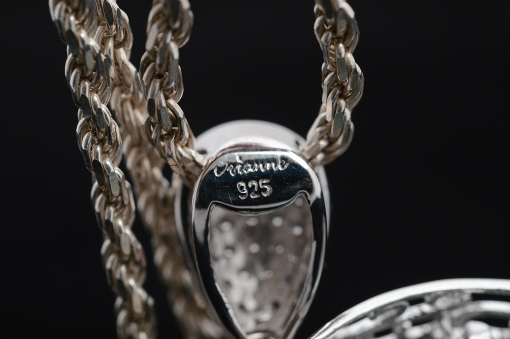 Sterling Silver 135.93 CT Beryl and 2.78 CTW Sapphire Necklace