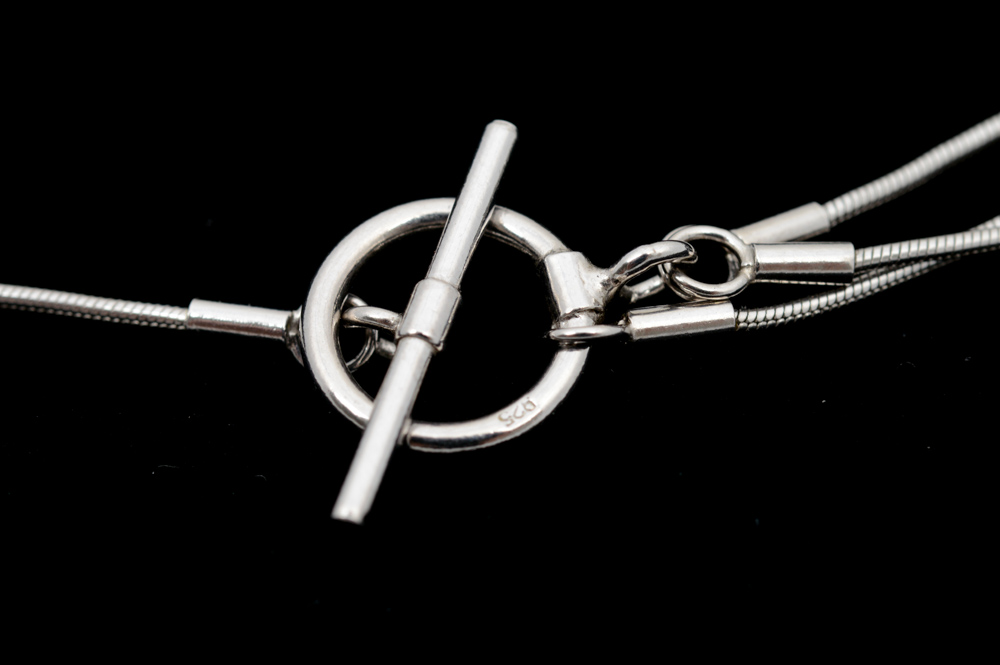 Sterling Silver Imitation Pearl Earrings and Necklace