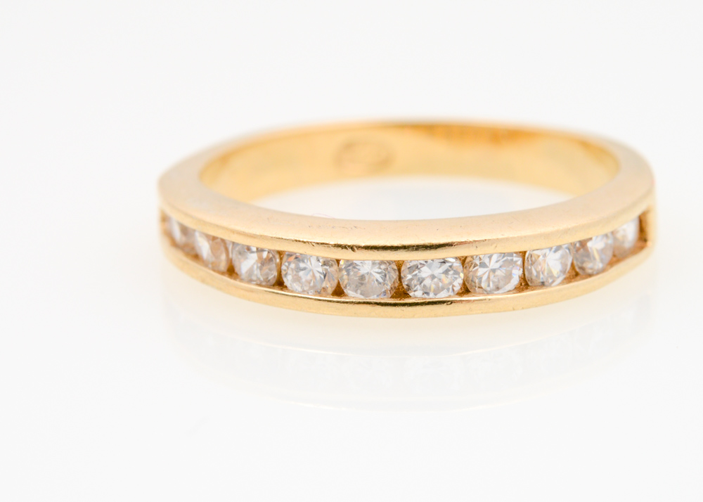 Gold Plated Sterling Silver Sapphire, Diamond, and Cubic Zirconia Jewelry