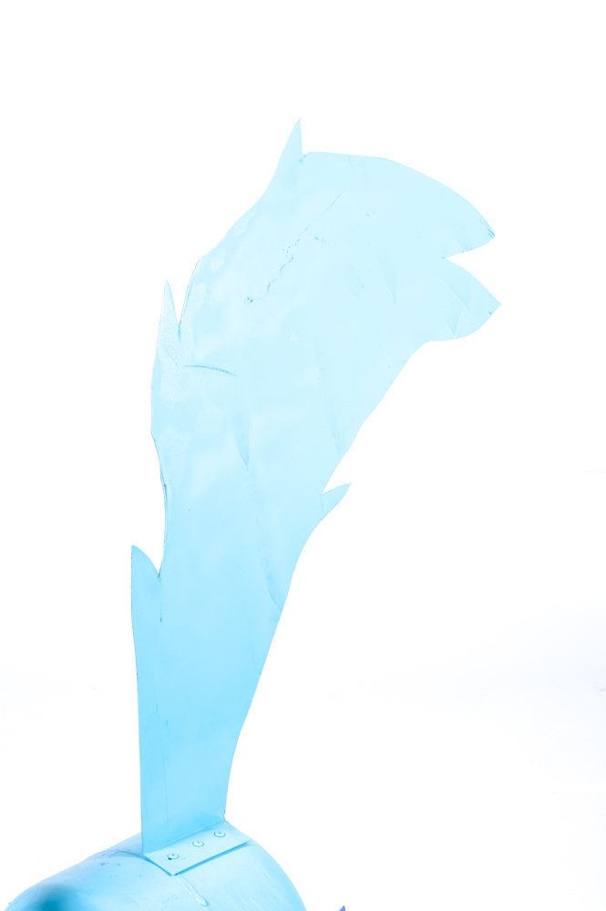 Metal Folk Art Roadrunner Statue