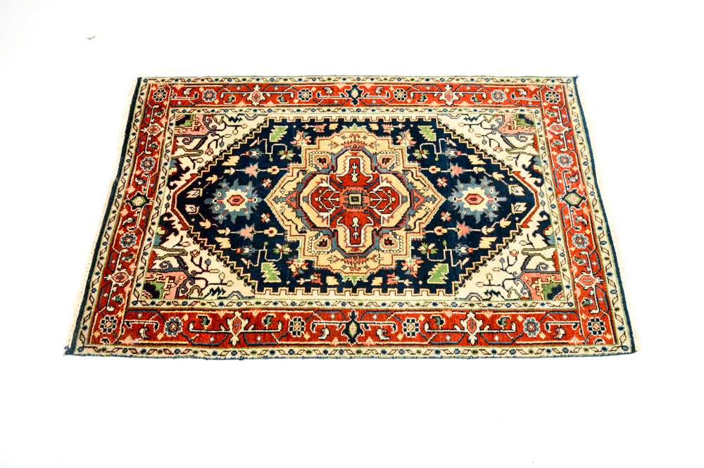 Hand Knotted Persian Heriz Serapi Area Rug