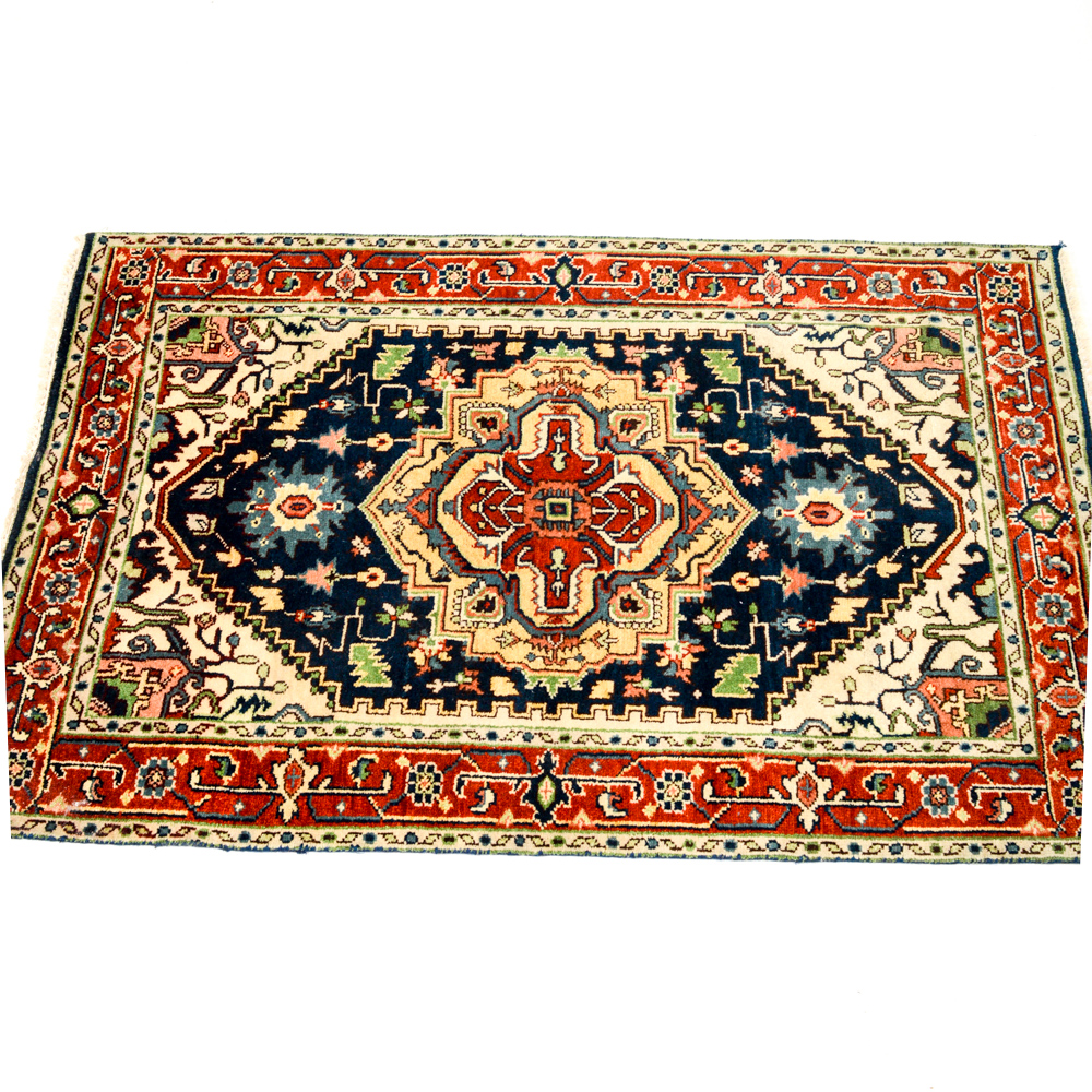 Hand Knotted Persian Heriz Serapi Area Rug