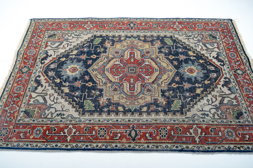Hand Knotted Persian Heriz Serapi Area Rug