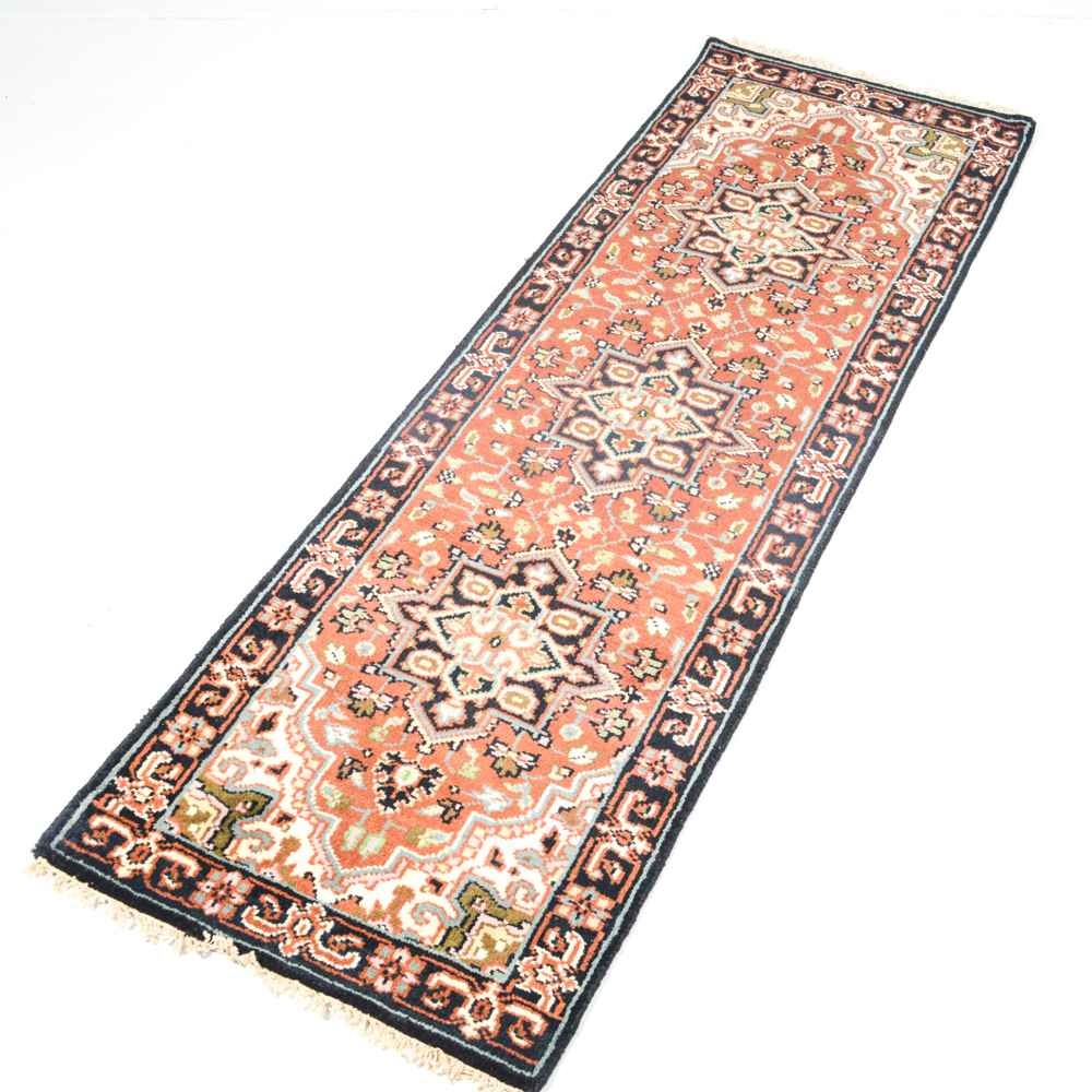 Hand Knotted Indo Persian  Rug Runner