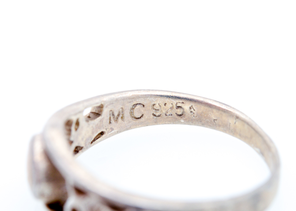 Sterling Silver Imitation Stone and Cubic Zirconia Jewelry