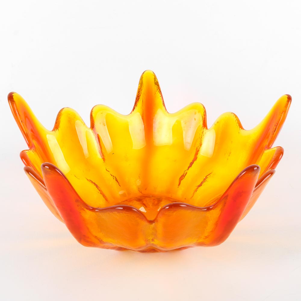 Amberina Glass Bowl