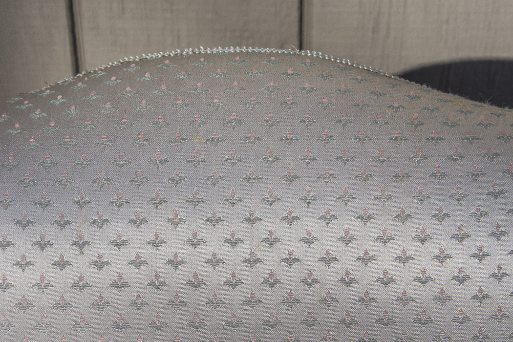 White Floral Motif Armchair