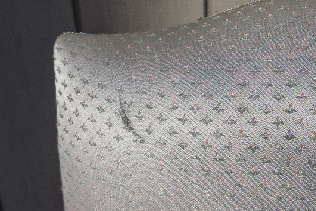 White Floral Motif Armchair