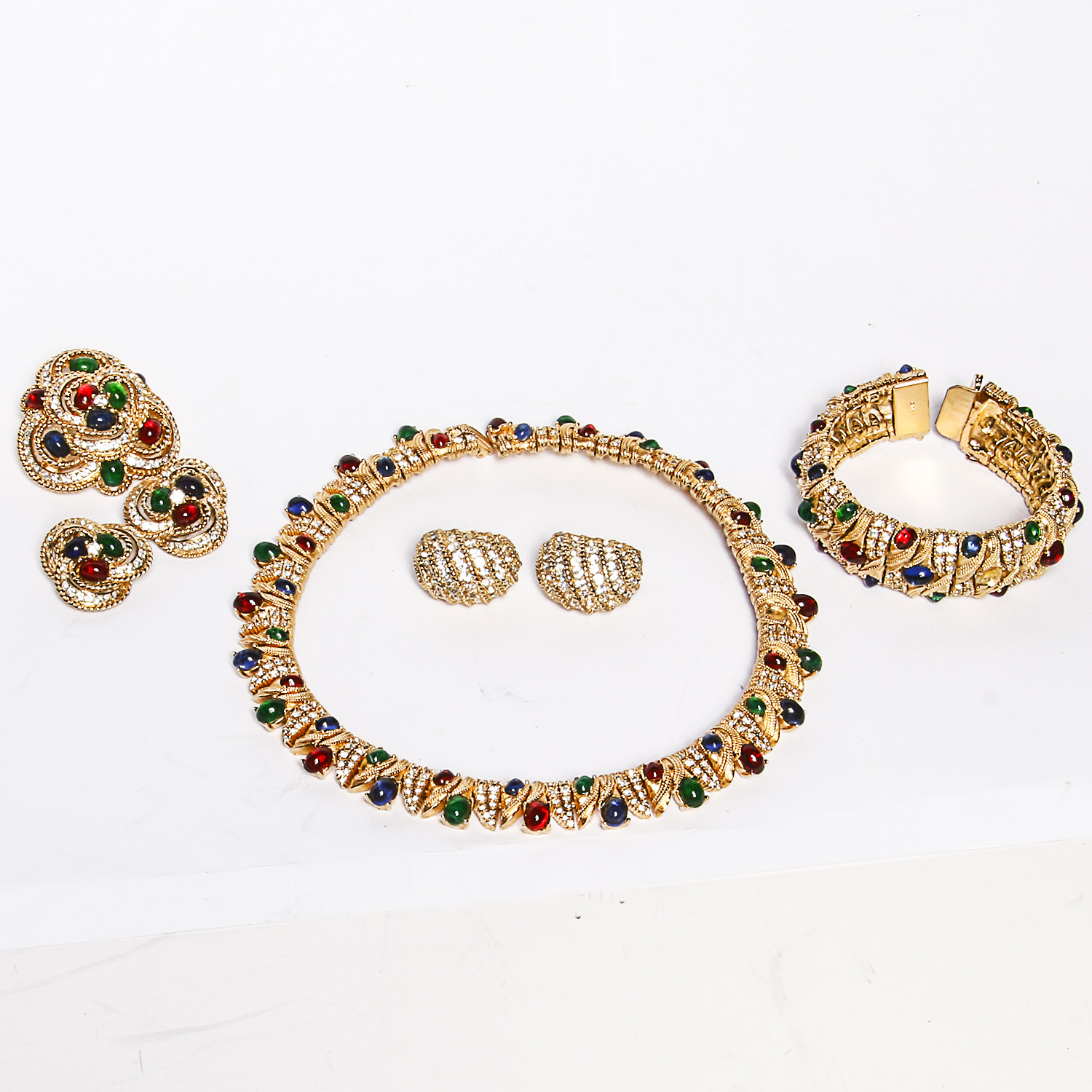 Ciro Jewelry Set with Rhinestones