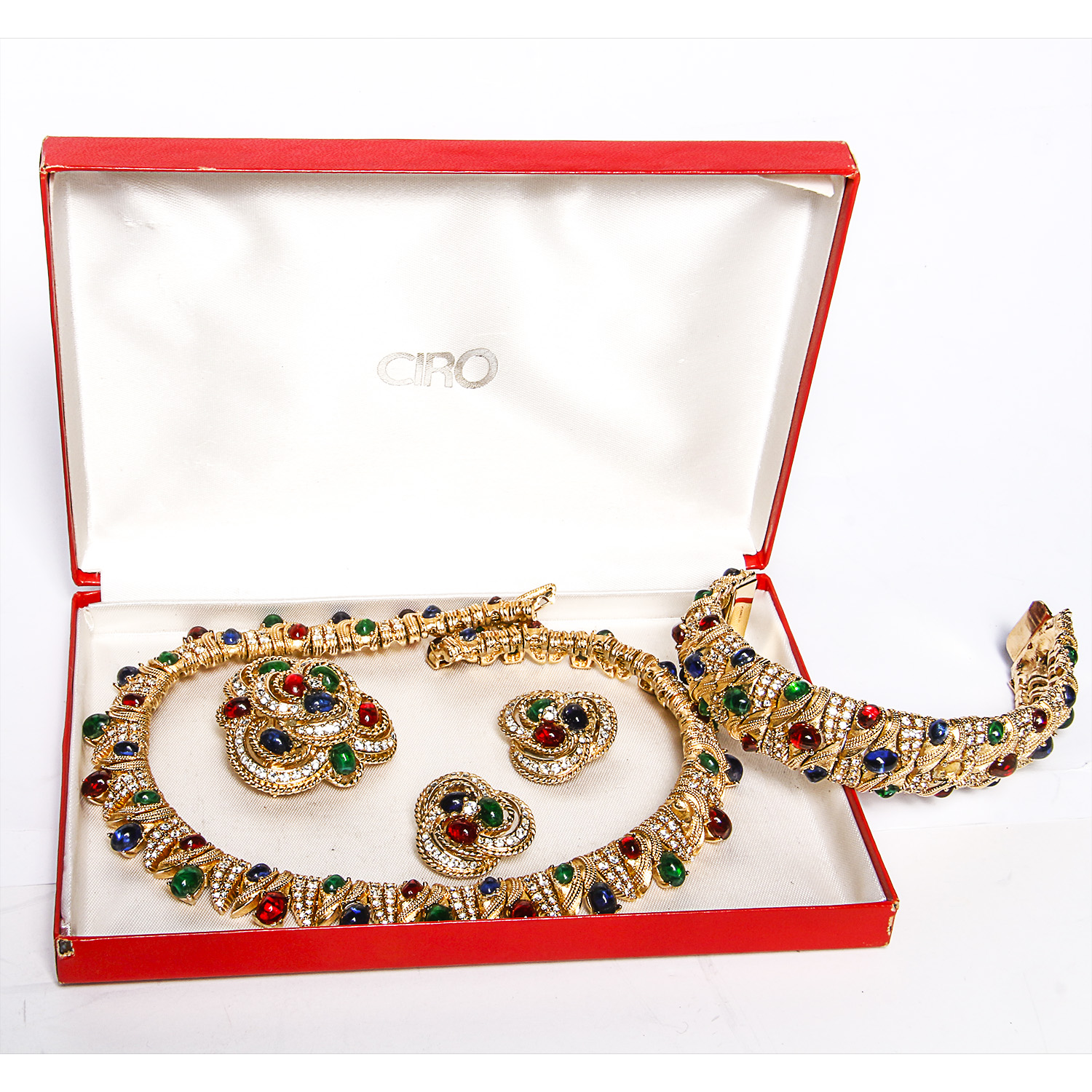 Ciro Jewelry Set with Rhinestones