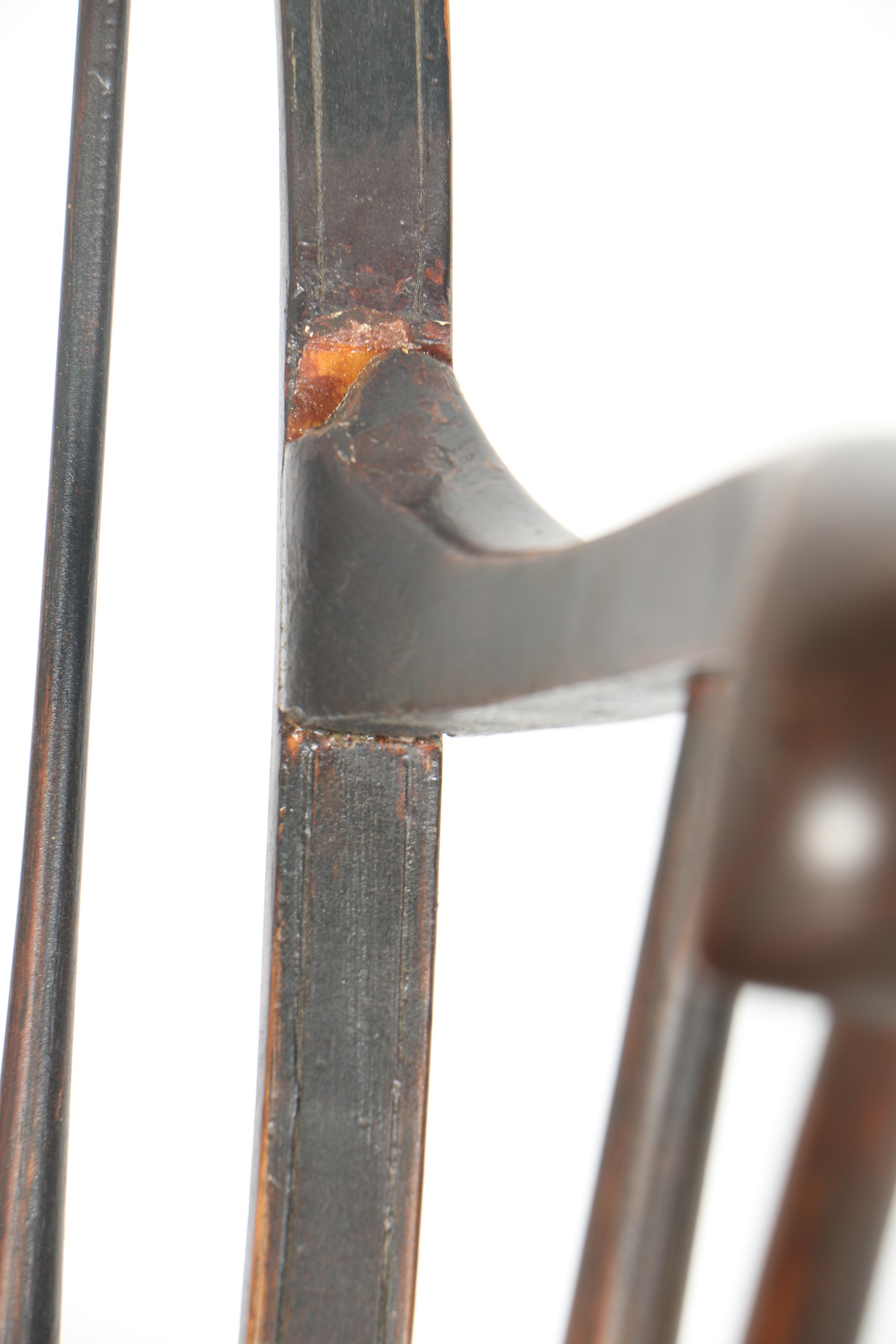 Colonial Revival Period Windsor Braceback Chair