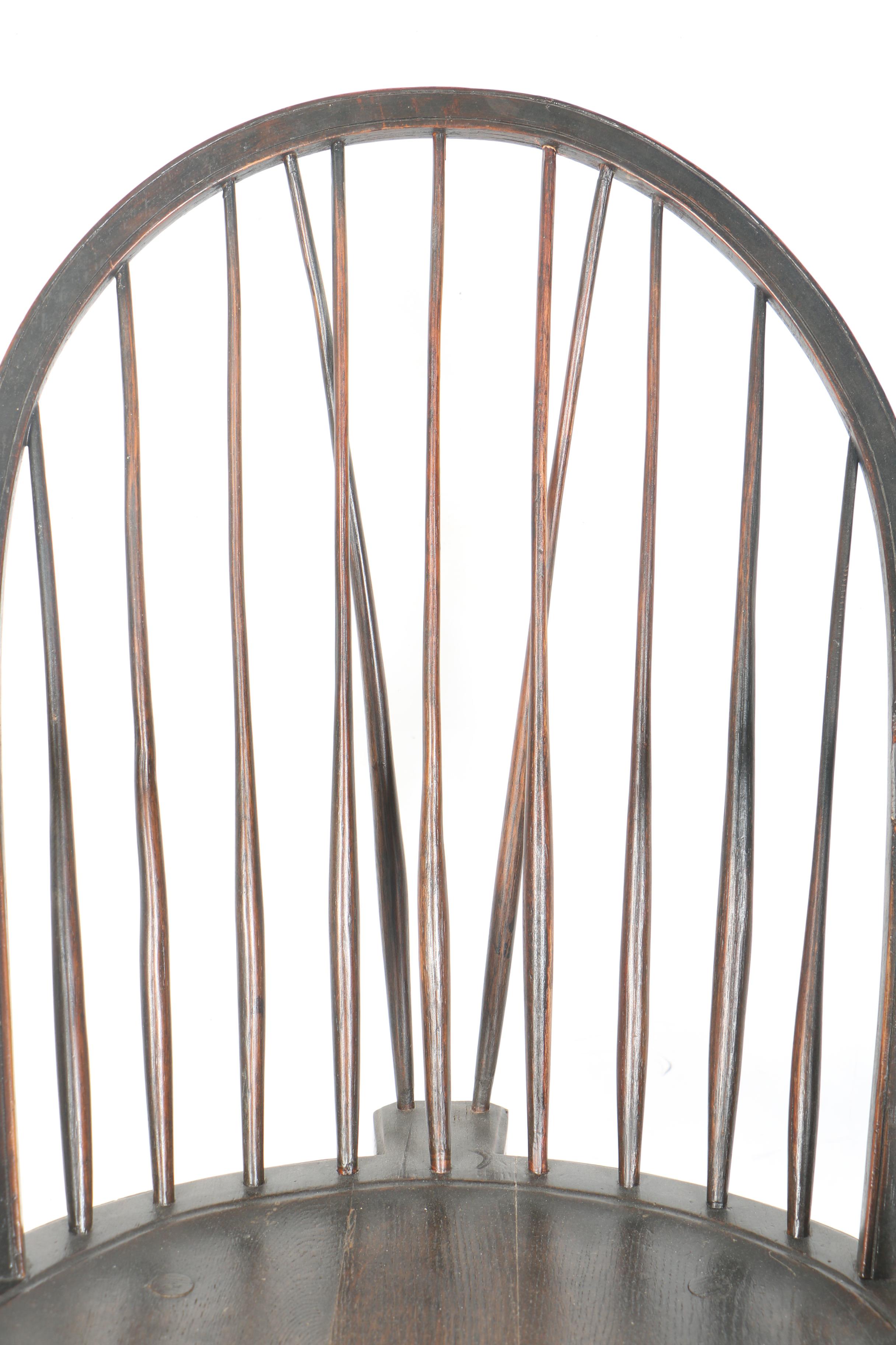 Colonial Revival Period Windsor Braceback Chair