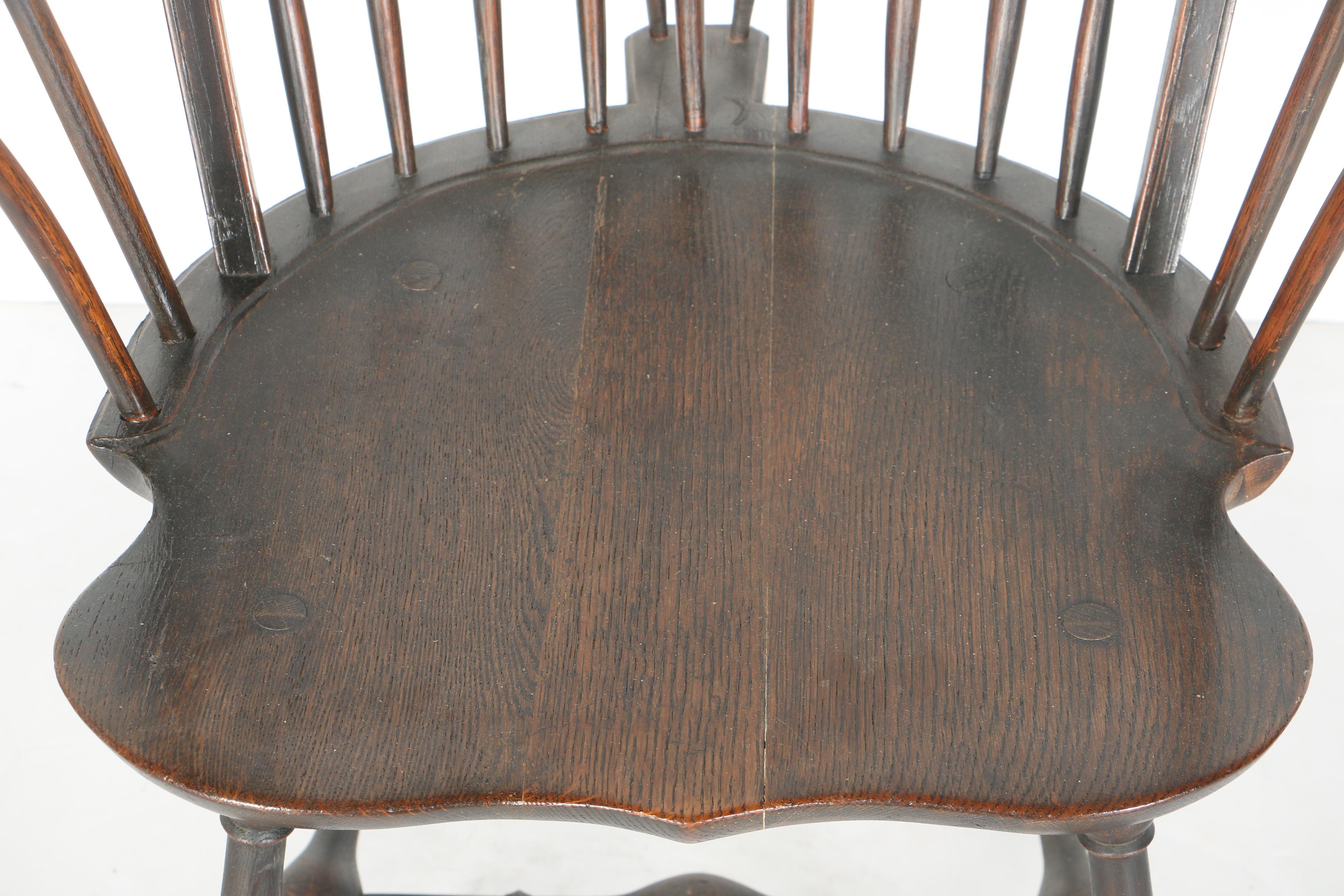 Colonial Revival Period Windsor Braceback Chair