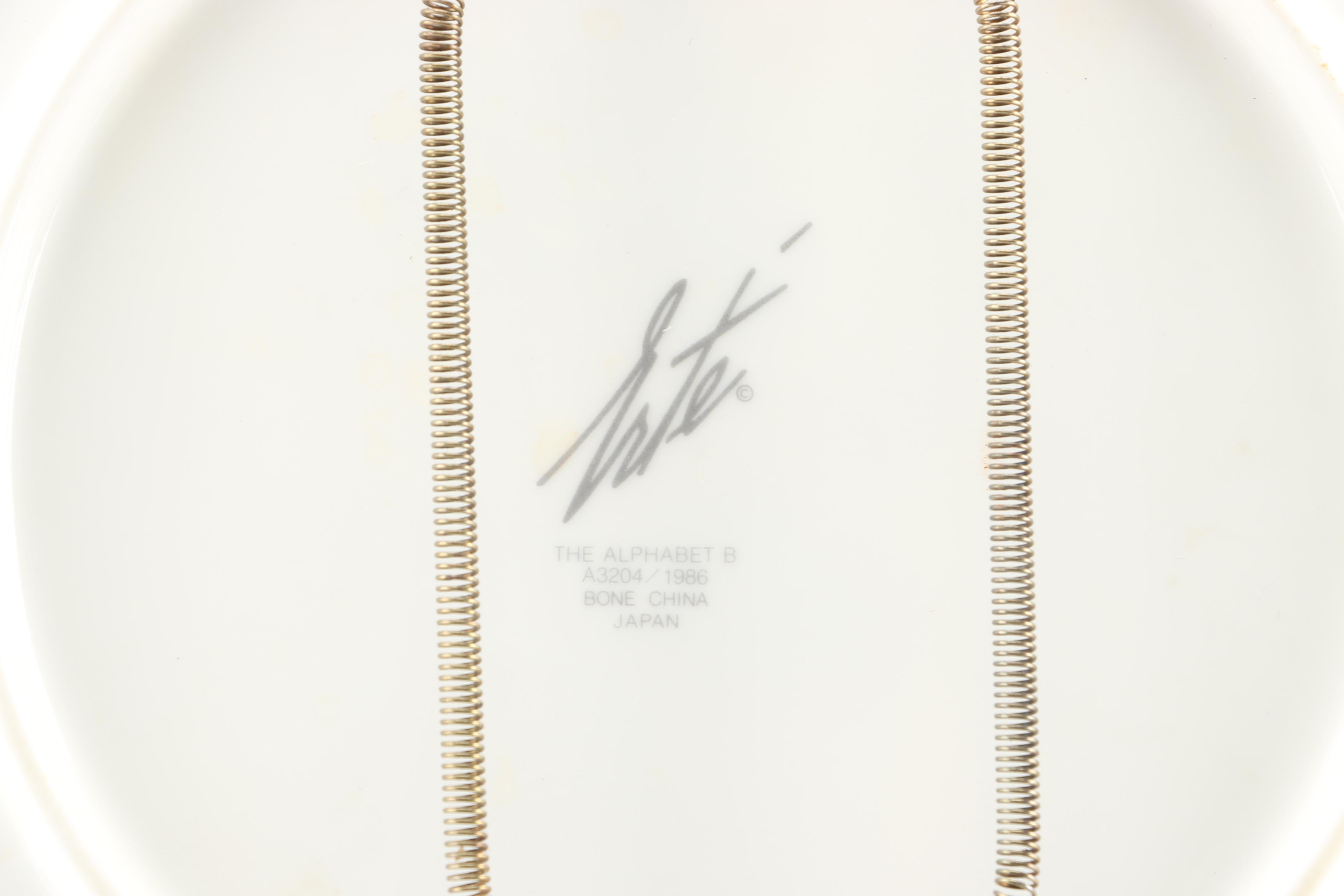 Pair of Erte Decorative Plates