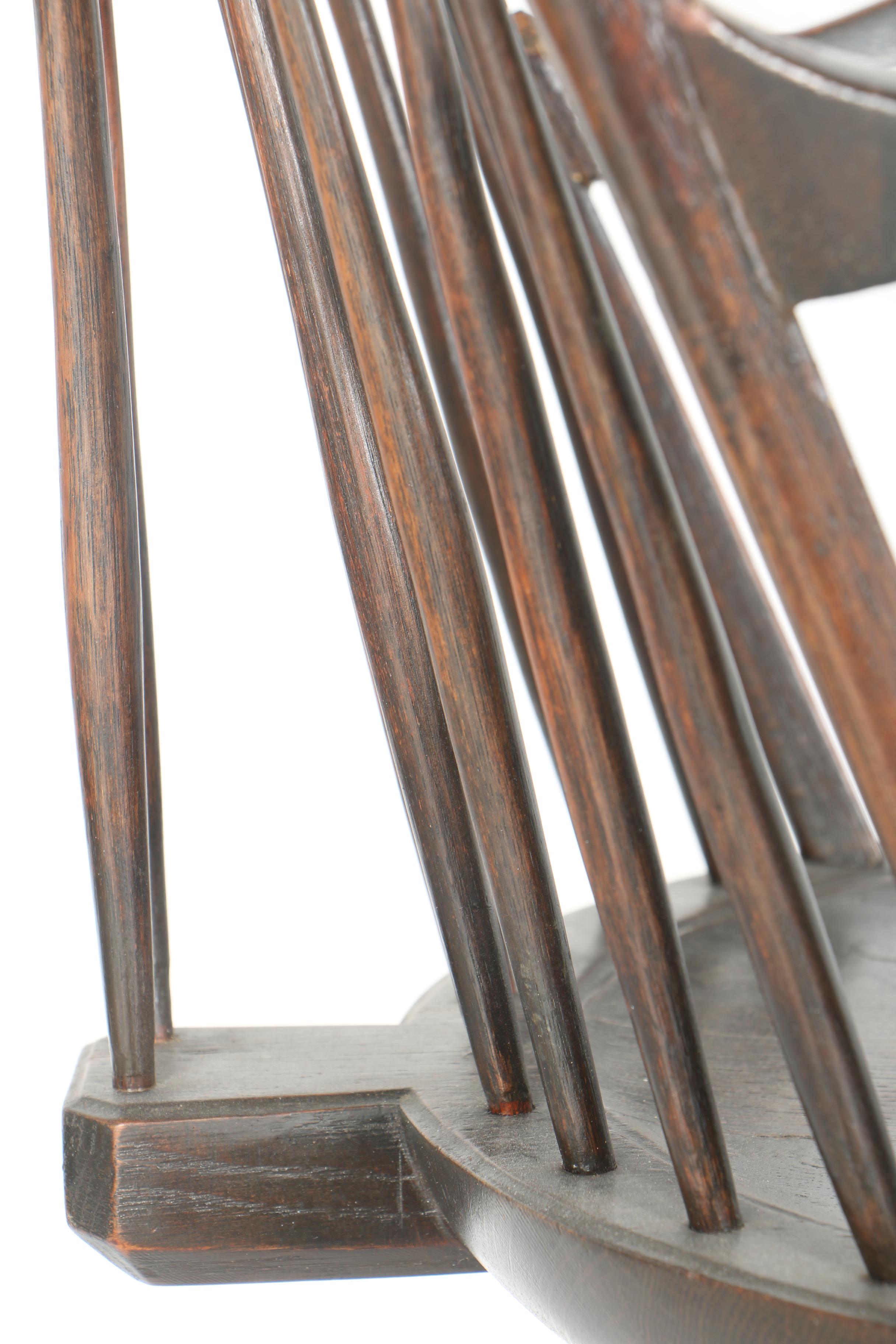 Colonial Revival Period Windsor Braceback Chair