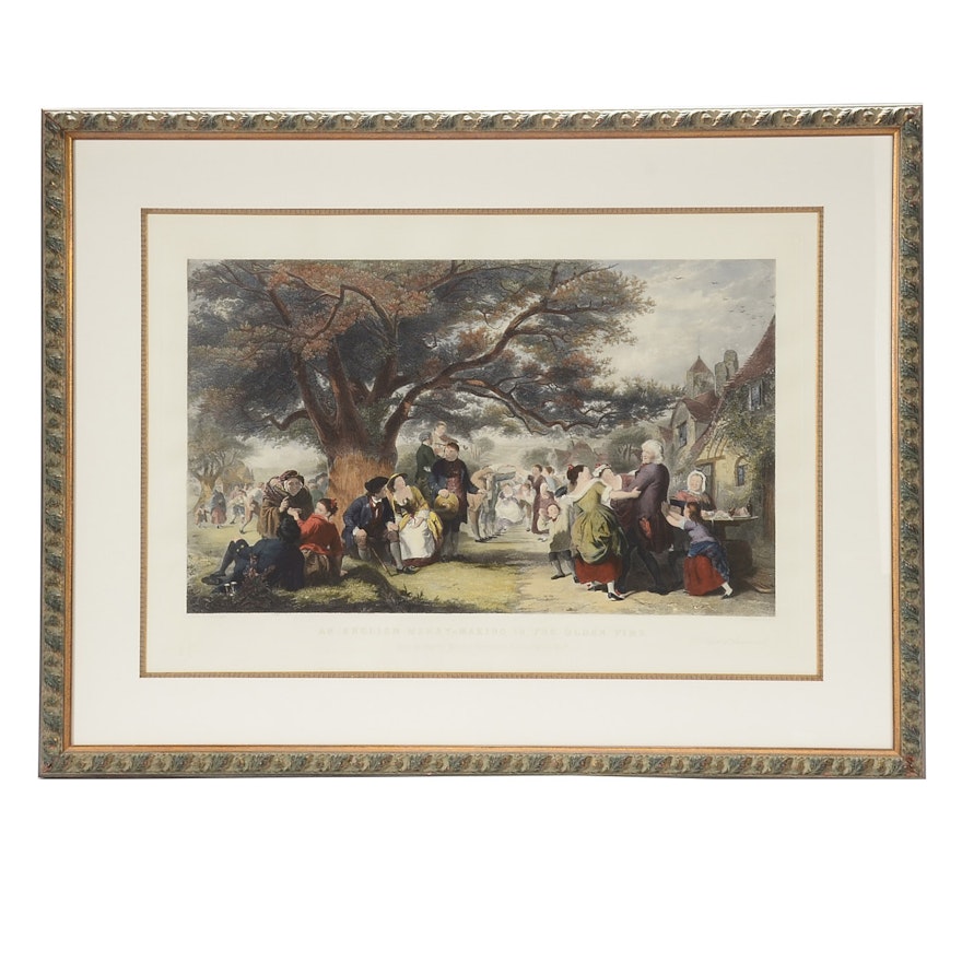 Hand-colored Engraving After William Powell Frith